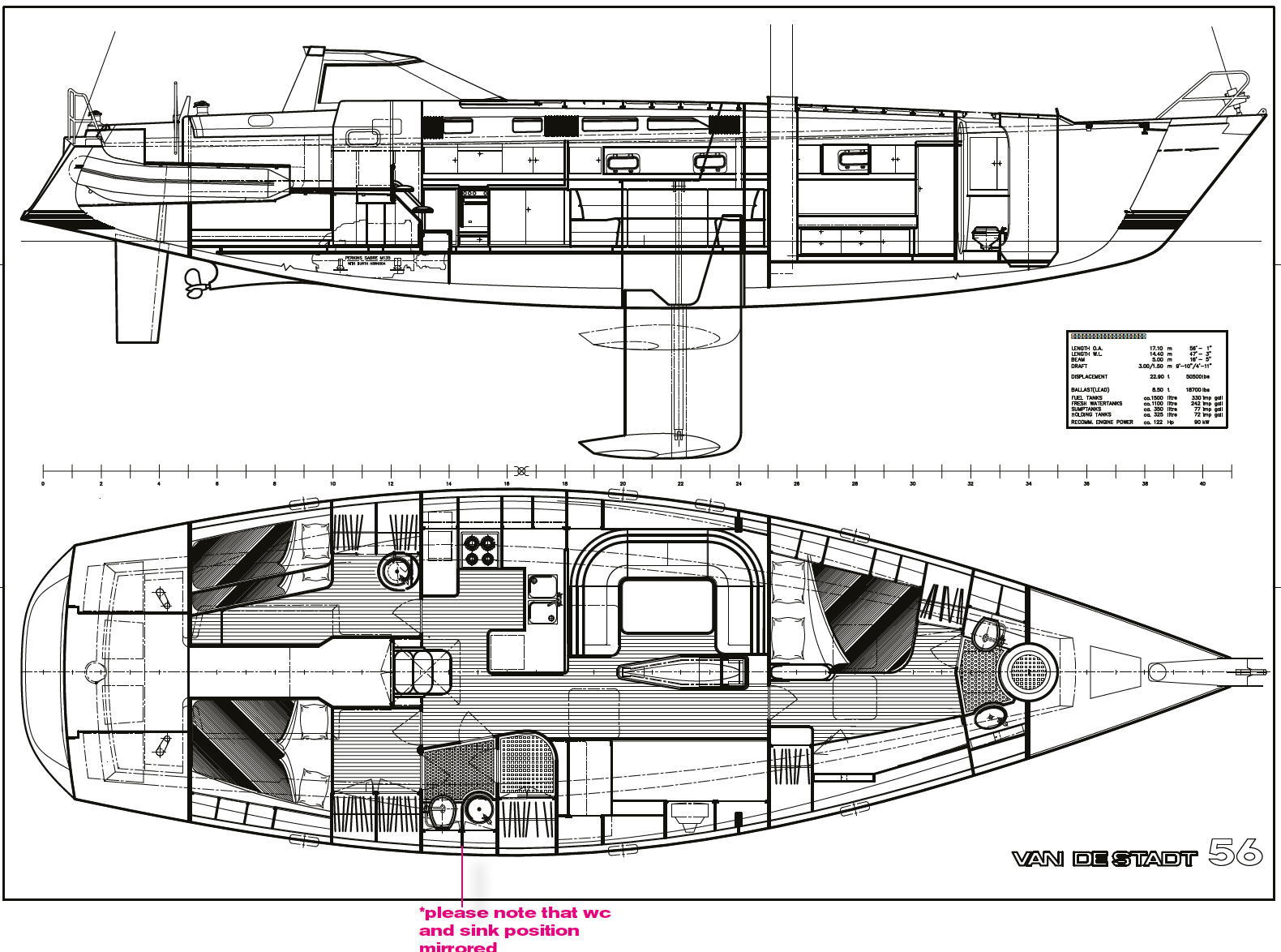 FOR SALE / VIRGIN LUCIA: 1997 Van de Stadt 56 w/ Lifting Keel, Spiroships Netherlands, Performance Cruiser