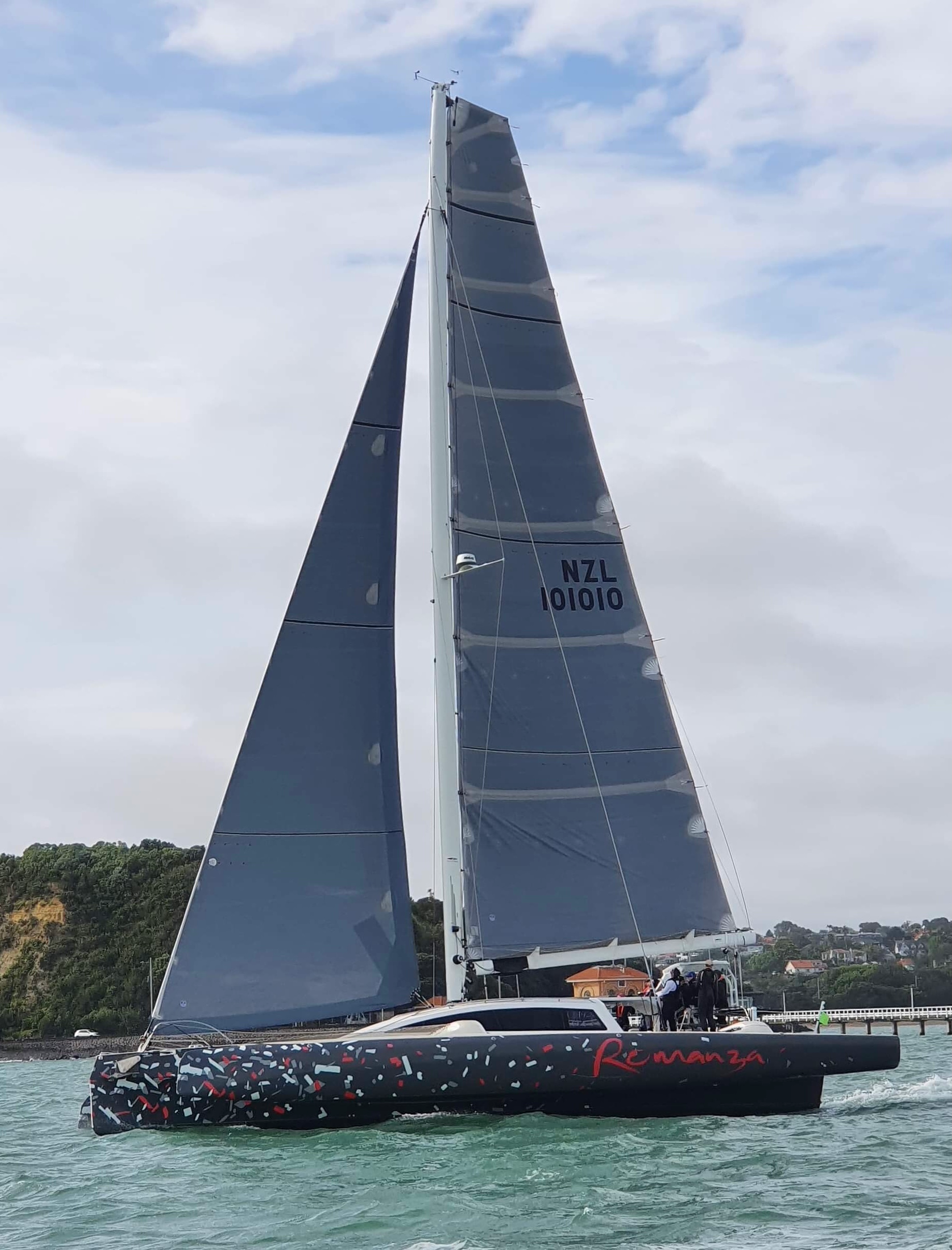 FOR SALE / ROMANZA: RAPIDO 60 Trimaran Hull #2, Triac Composities, Morelli & Melvin Yacht Design, Performance Multihull, Fast Multihull, High Performance Trimaran