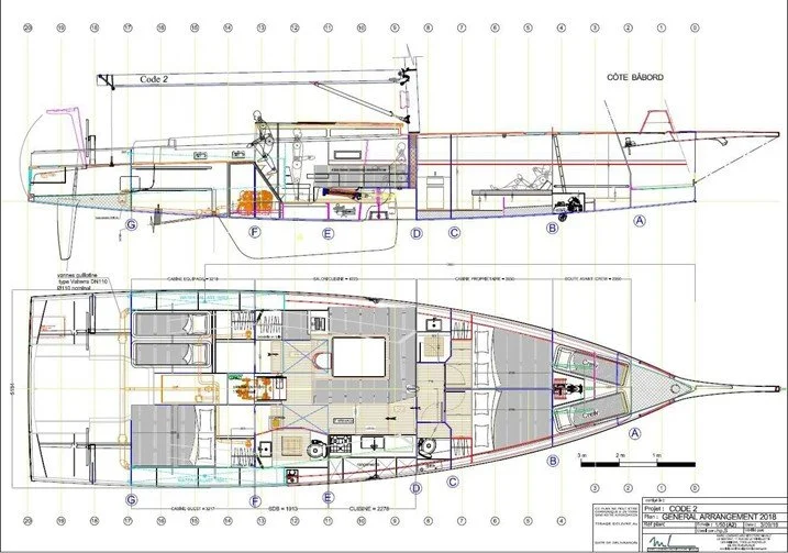 FOR SALE / BLACK LEGEND 4: Marc Lombard Black Pepper Code 2.1. Black Legend 4, Mark Lombard Yacht Design, Armel Tripon, IMOCA 60 Inspired, Black Pepper Yachts, Black Pepper New Code 2.1, Offshore Racer-Cruiser, Race-ready for inshore & offshore with