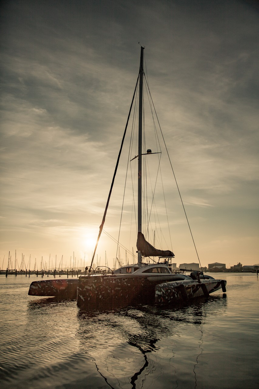 FOR SALE / ROMANZA: RAPIDO 60 Trimaran Hull #2, Triac Composities, Morelli & Melvin Yacht Design, Performance Multihull, Fast Multihull, High Performance Trimaran