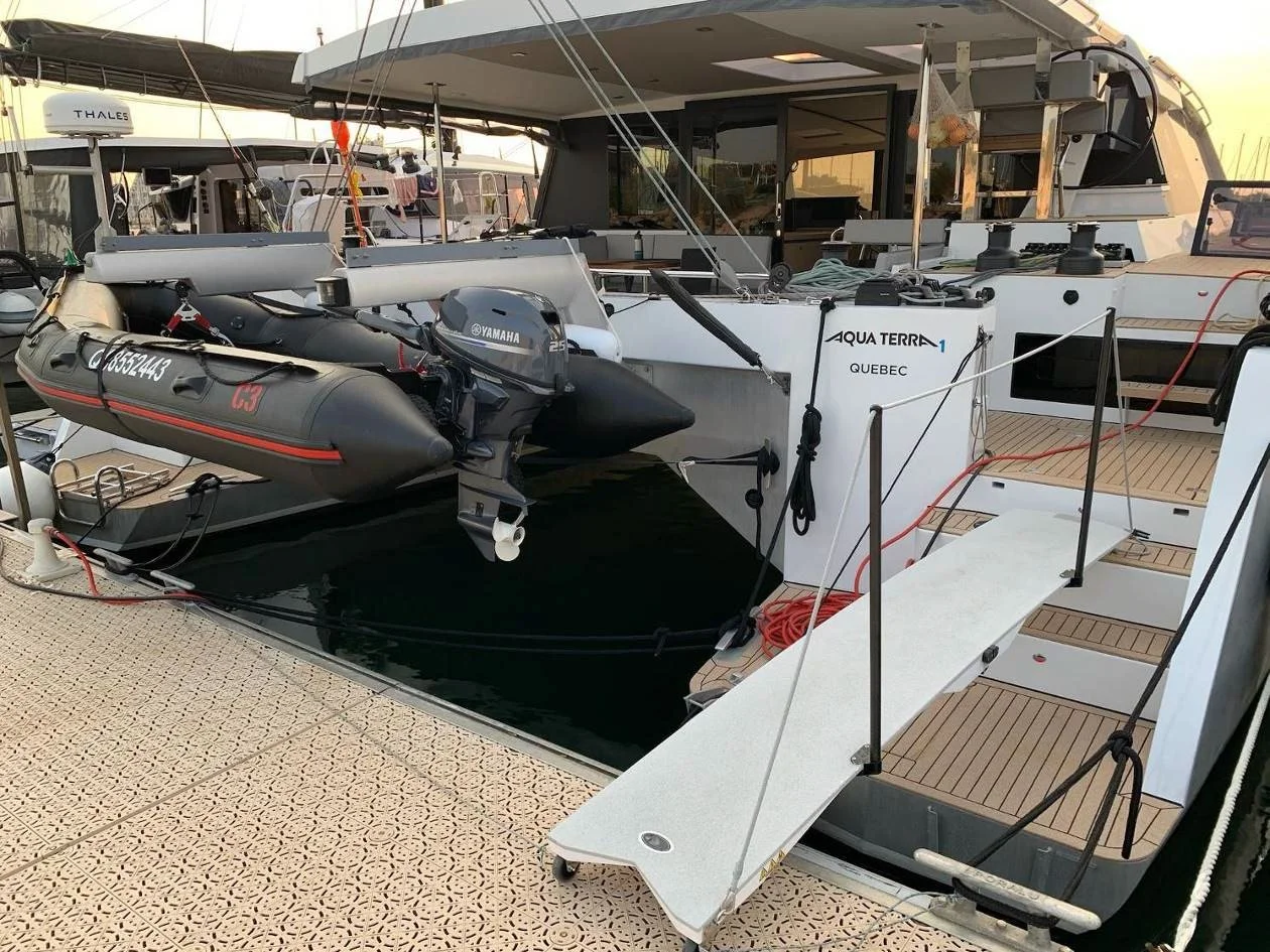 FOR SALE / AQUA TERRA I: Explocat 52, Aqua Terra I, Explocat 52², Garcia Yachts, Pierre Delion Naval Architect, Expedition Catamaran, Aluminium Cat