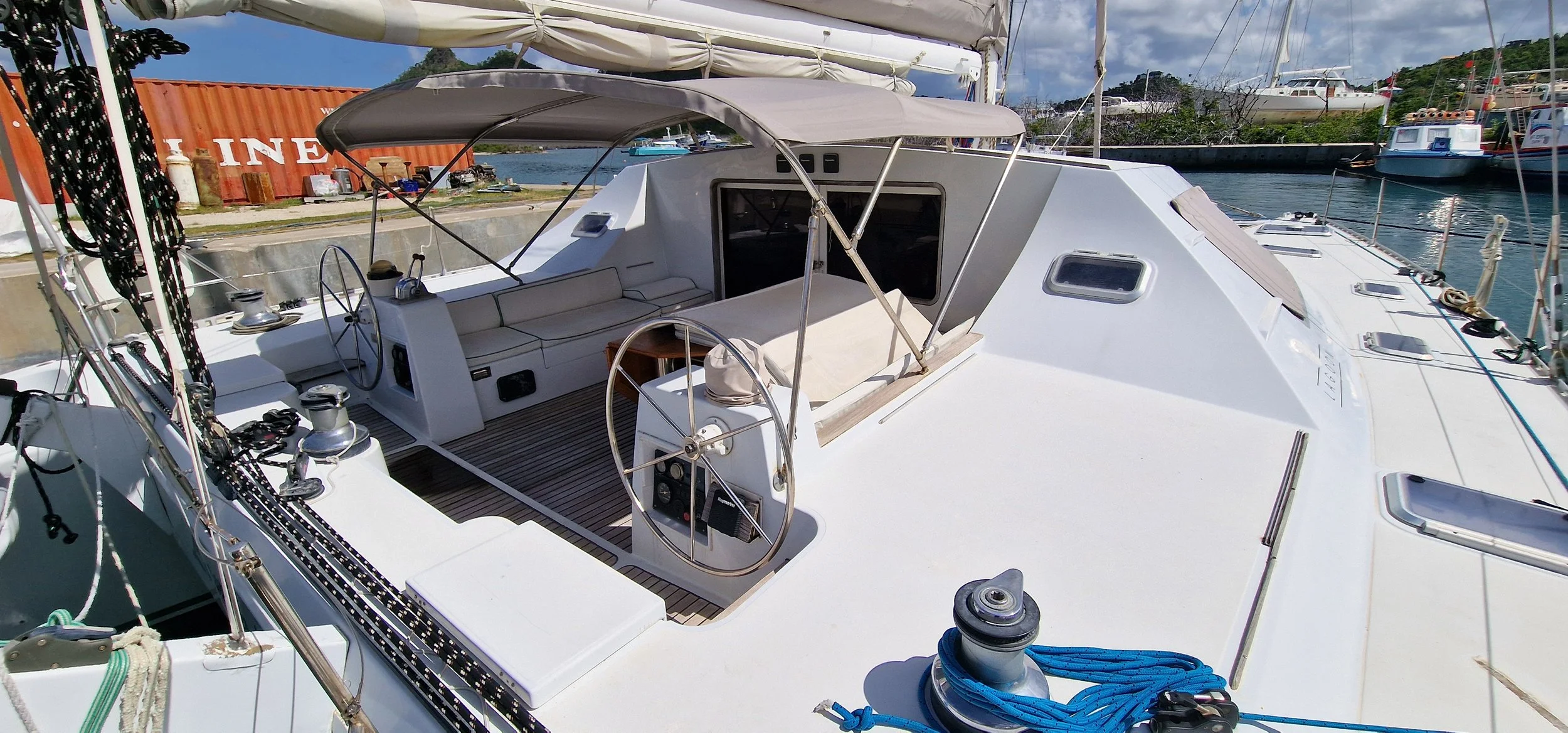 FOR SALE / LAMBADA: Lagoon 47 VPLP Catamaran. VPLP, JTA, Jeanneau Techniques Avancées, Van Peteghem/Lauriot-Prevost, Classic Cruising Catamaran, Classic Lagoon