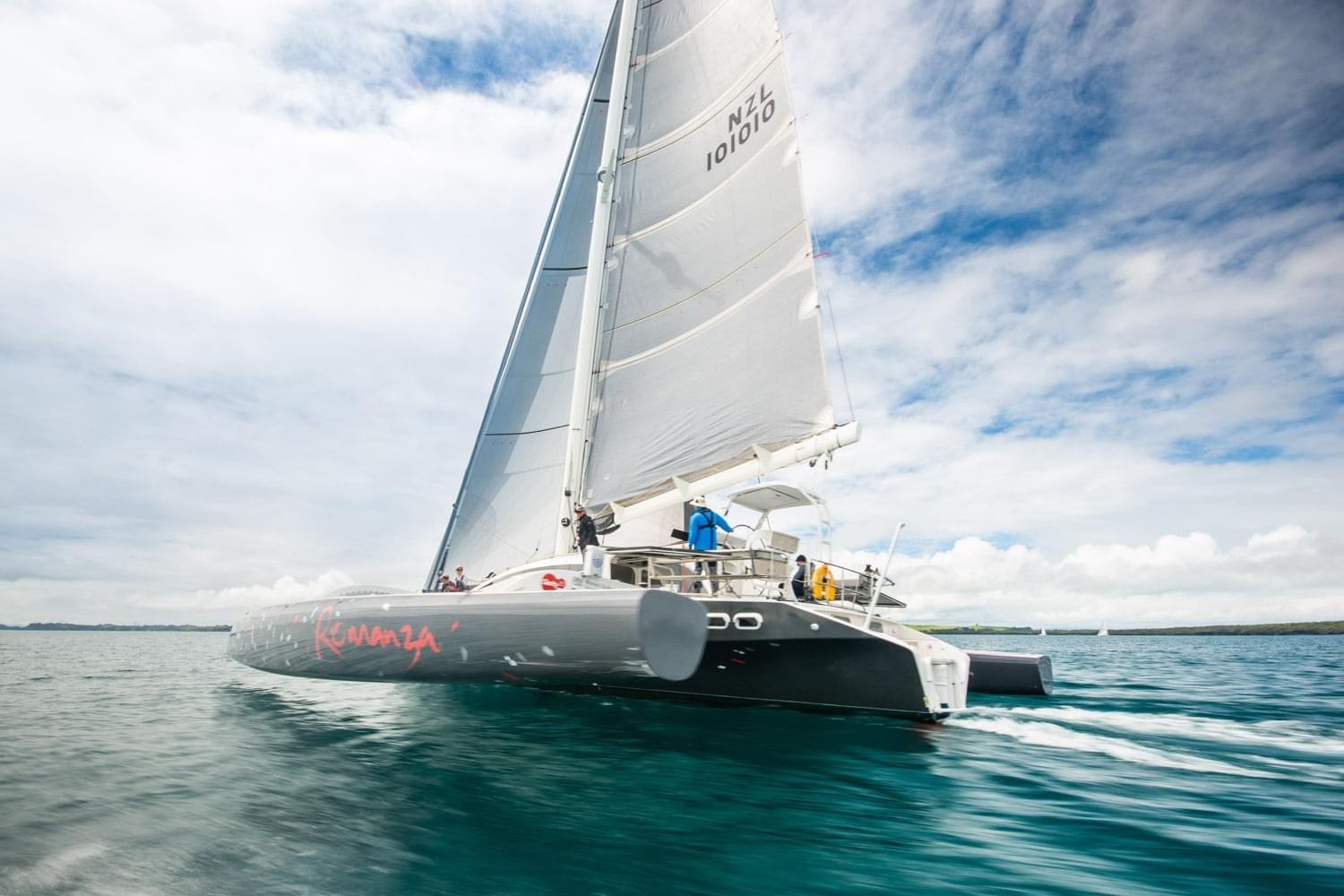 FOR SALE / ROMANZA: RAPIDO 60 Trimaran Hull #2, Triac Composities, Morelli & Melvin Yacht Design, Performance Multihull, Fast Multihull, High Performance Trimaran