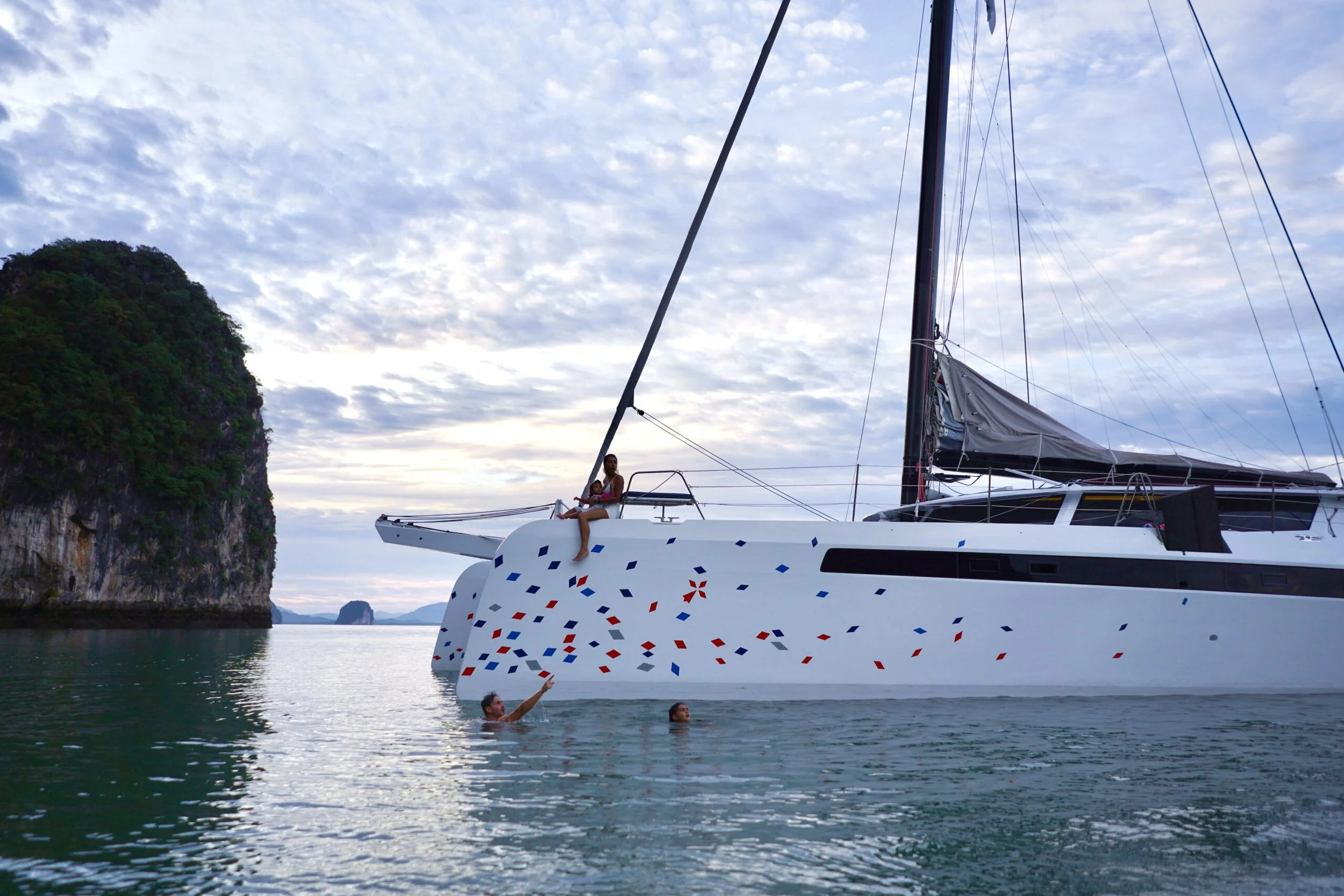 FOR SALE: LA SURPRISE - Alibi 65 - Loïc Goepfert, Julien Boucher, Apparent Wind Activities, La Surprise, Alibi Catamarans, Alibi 65, Performance Catamaran, 2015 Alibi Catamaran, Fast Multihull, Charter Catamaran