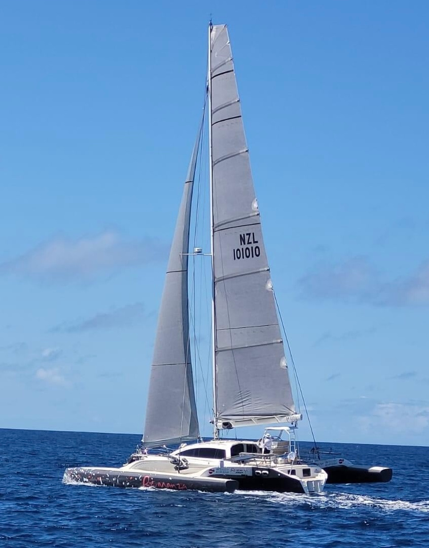 FOR SALE / ROMANZA: RAPIDO 60 Trimaran Hull #2, Triac Composities, Morelli & Melvin Yacht Design, Performance Multihull, Fast Multihull, High Performance Trimaran