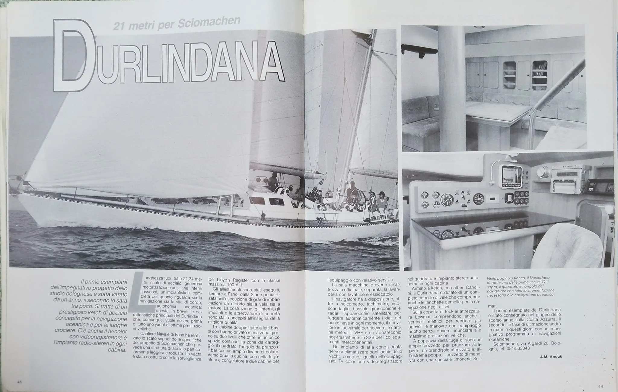 FOR SALE / DURLINDANA: Ernesto Sciomachen 69' Expedition Ketch