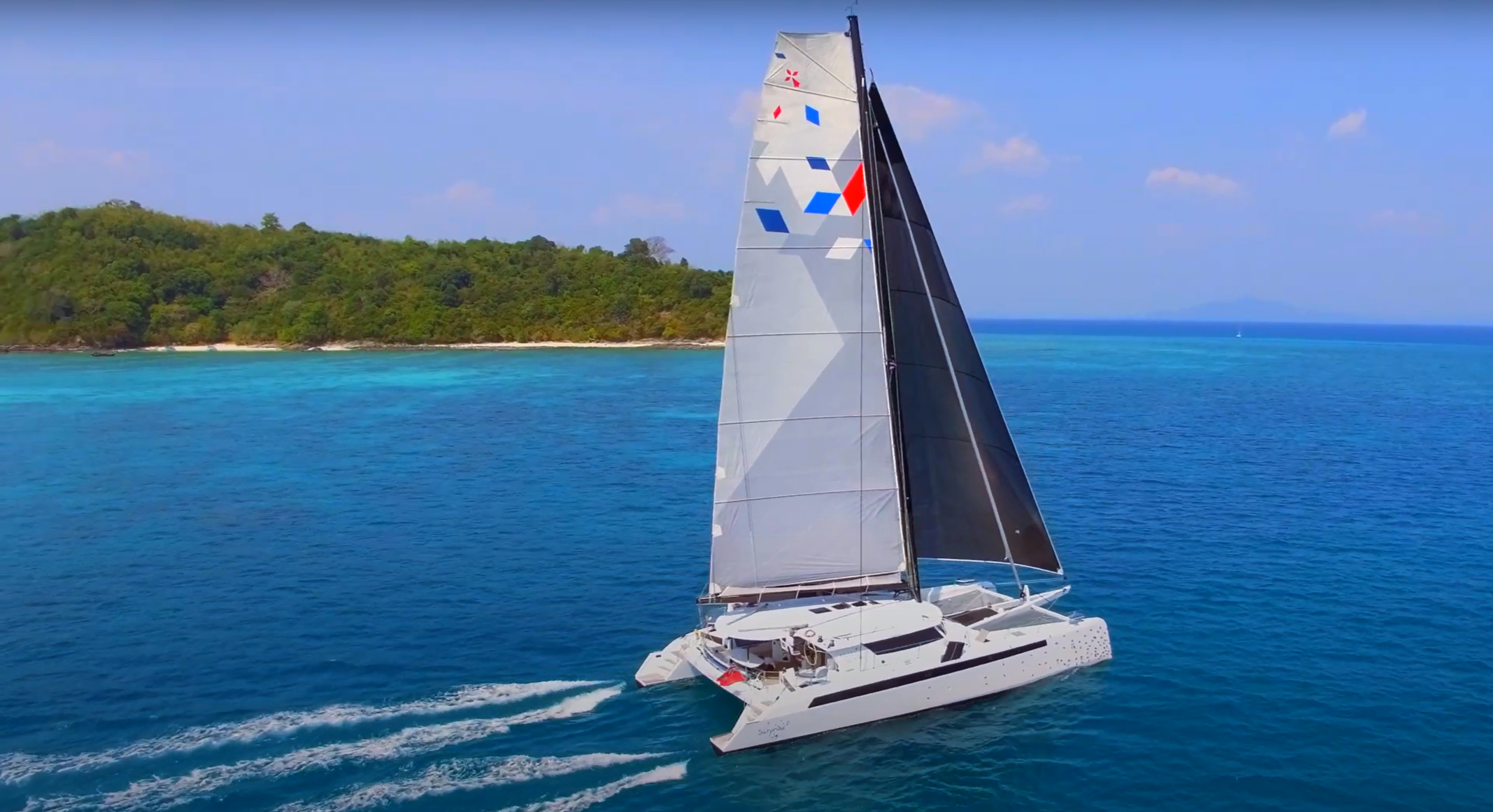 FOR SALE: LA SURPRISE - Alibi 65 - Loïc Goepfert, Julien Boucher, Apparent Wind Activities, La Surprise, Alibi Catamarans, Alibi 65, Performance Catamaran, 2015 Alibi Catamaran, Fast Multihull, Charter Catamaran