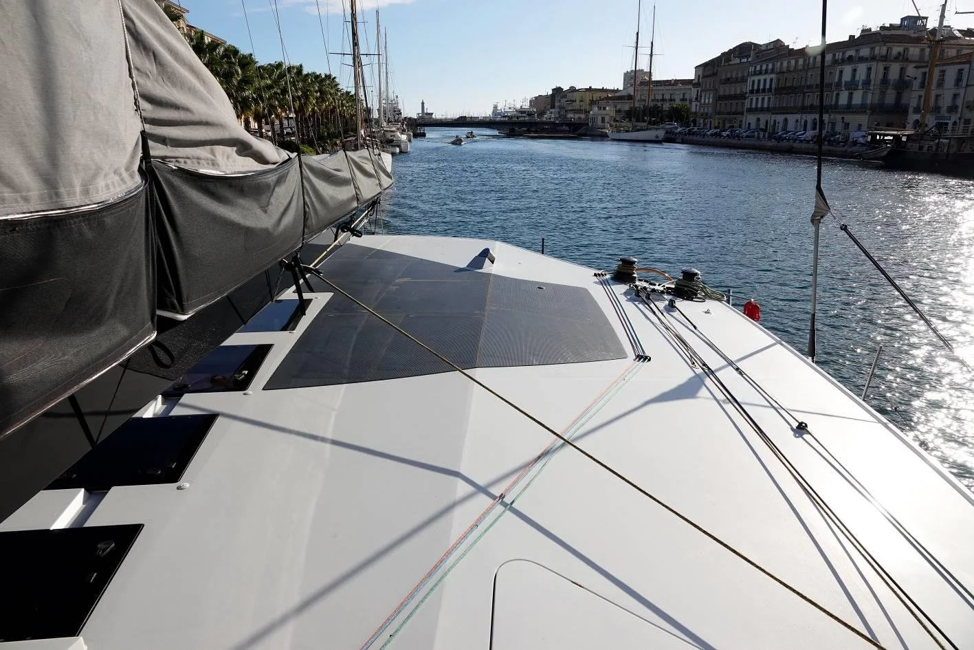 FOR SALE: LA SURPRISE - Alibi 65 - Loïc Goepfert, Julien Boucher, Apparent Wind Activities, La Surprise, Alibi Catamarans, Alibi 65, Performance Catamaran, 2015 Alibi Catamaran, Fast Multihull, Charter Catamaran