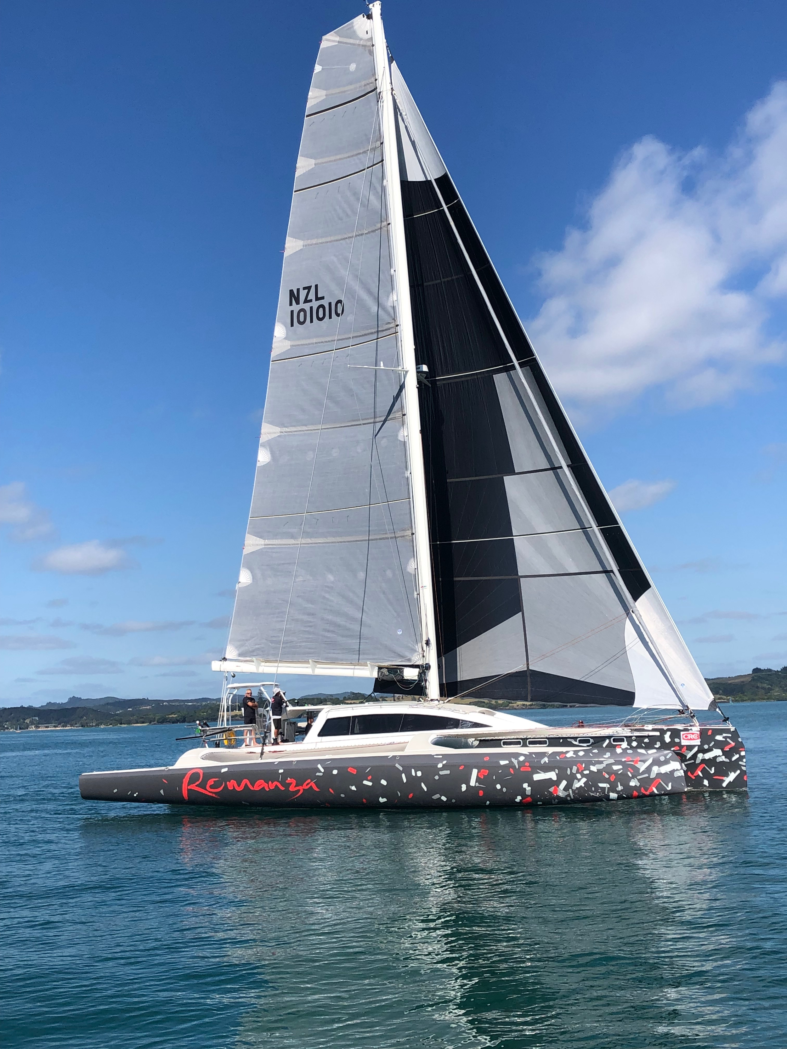 FOR SALE / ROMANZA: RAPIDO 60 Trimaran Hull #2, Triac Composities, Morelli & Melvin Yacht Design, Performance Multihull, Fast Multihull, High Performance Trimaran