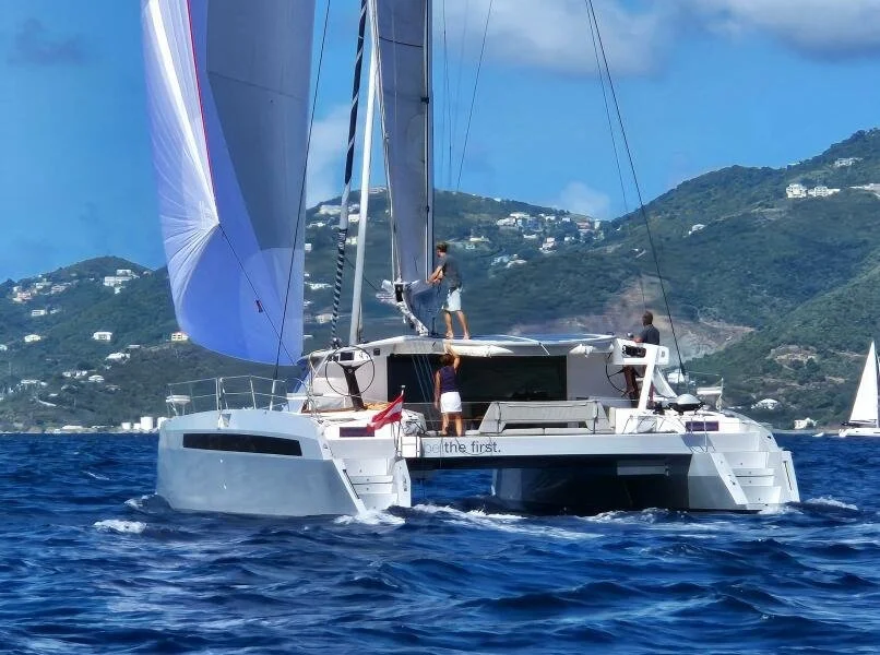 FOR SALE / BE THE FIRST: Alibi 54 Catamaran, Alibi Catamarans, Loïc Goepfert, Julien Boucher, Apparent Wind Activities, AWA, Performance Catamaran, Fast Cruising Catamaran