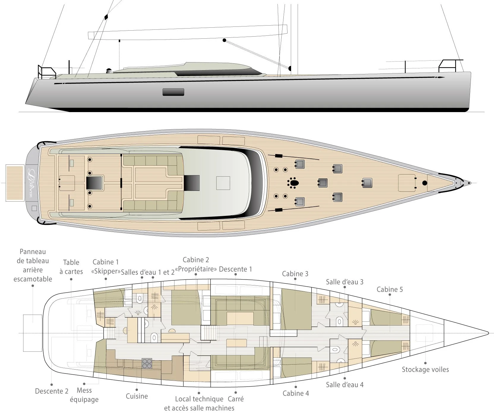 FOR SALE / LA LOÉVIE SWAN 76 DS, La Loévie, Nautor Swan 76 DS w/ Lifting Keel, Luca Brenta Yacht Design, Carbon Fiber High Performance Sailing Yacht