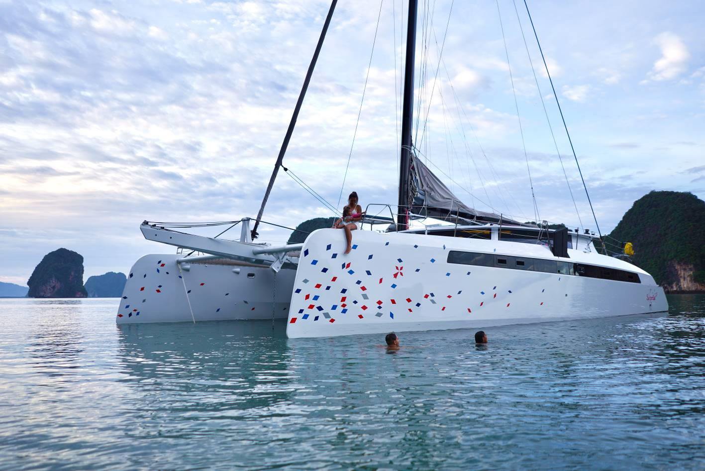 FOR SALE: LA SURPRISE - Alibi 65 - Loïc Goepfert, Julien Boucher, Apparent Wind Activities, La Surprise, Alibi Catamarans, Alibi 65, Performance Catamaran, 2015 Alibi Catamaran, Fast Multihull, Charter Catamaran