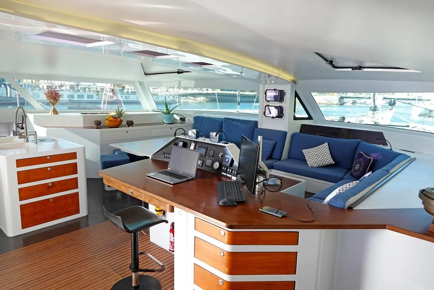 FOR SALE: LA SURPRISE - Alibi 65 - Loïc Goepfert, Julien Boucher, Apparent Wind Activities, La Surprise, Alibi Catamarans, Alibi 65, Performance Catamaran, 2015 Alibi Catamaran, Fast Multihull, Charter Catamaran