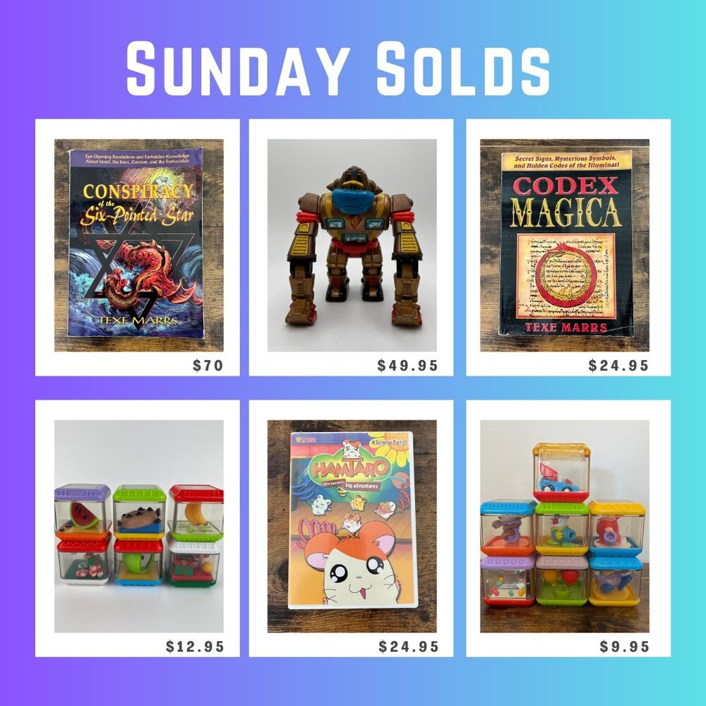 Another week, another bunch of dollars. I&rsquo;m sticking with a small sample of what sold - hope you like it: 

LJN Toys Bionic Six Fluffi Gorilla Figure - a very cool toy I found in a bundle of others. Took some time to sell but look at that profi