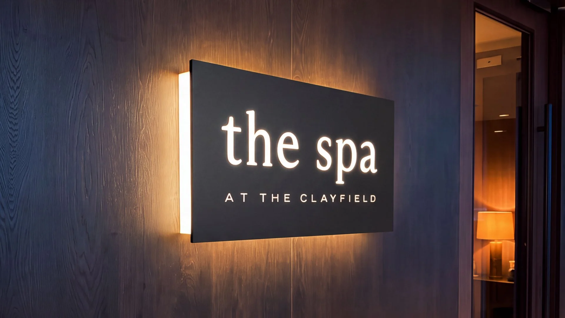 The Clayfield – the spa signage