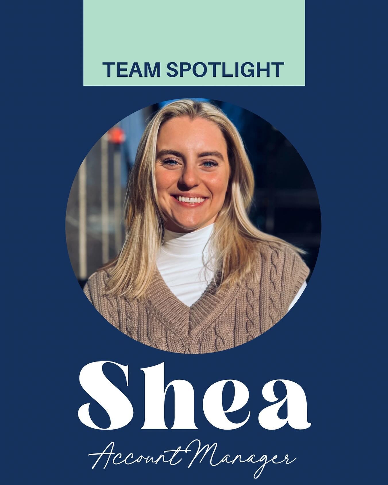 Have you met Shea McGinty?&nbsp;
&nbsp;
Shea brings a whole new level of energy to our team with her infectious humor and unstoppable ambition!
&nbsp;
With an extensive background in retail account management, she&rsquo;s no stranger to the industry.