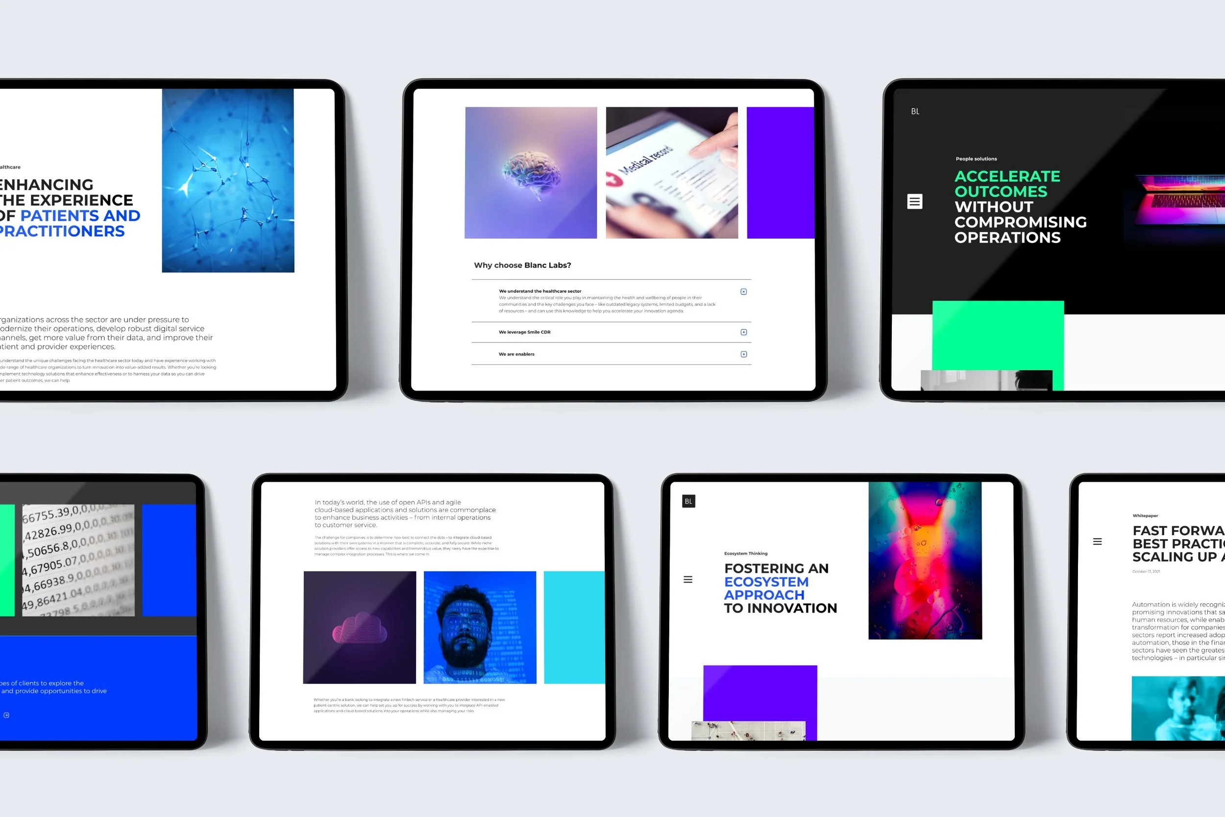 website design, multiple pages
