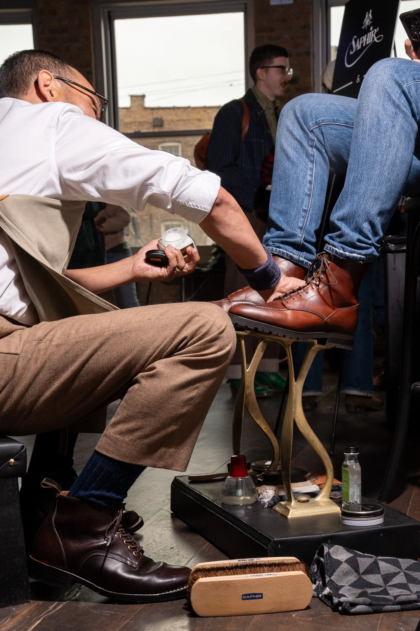 Stitchdown Expo Saphi Shoe Shining