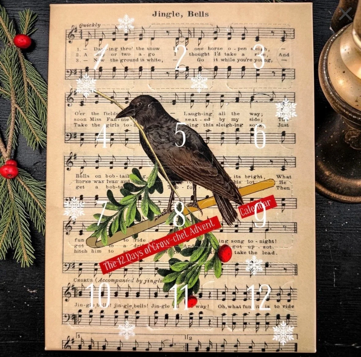 Stitch Marker Advent Calendar for Crocheters: What the Crow Noticed