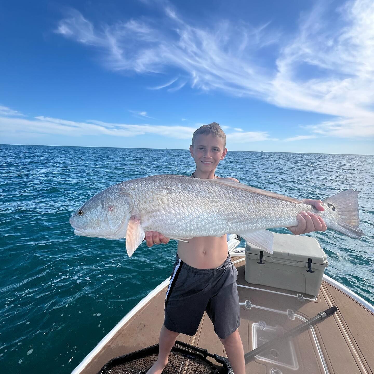 I guarantee that this kid will out fish you! 🤟🏼😎 New PB red and permit for Wyatt! 
@saltwater7502 

#redfish #permit #fishtheburg #fishtheburgcharters #stpetersburgflorida #tampabay #florida #stpetebeachfl #stpetefl #shimano #daiwa #penn #bass #tr