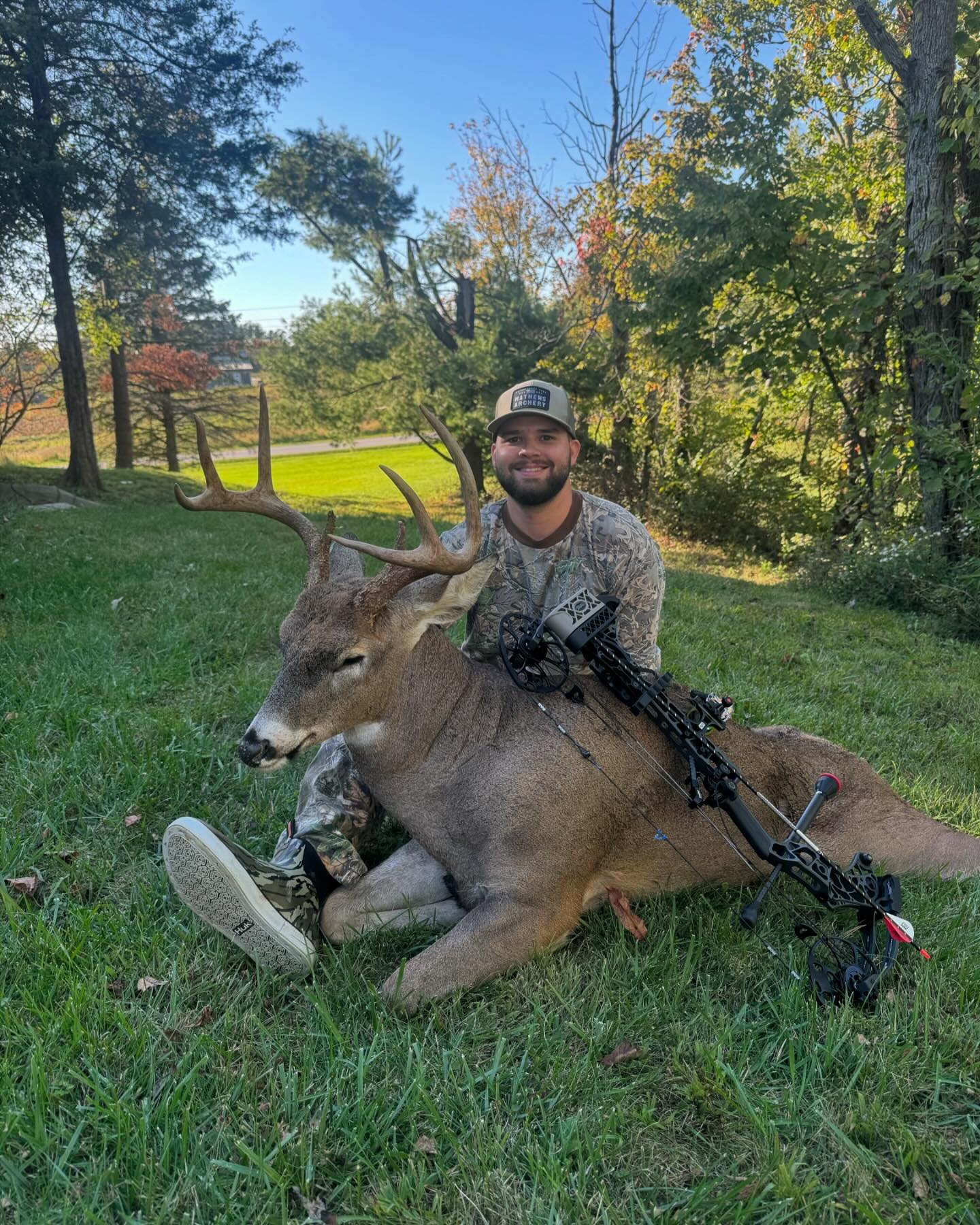 Tagged out in Ohio! Next stop Kentucky. 
 

.

.

.

.

#taggedout #whitetail #bowhunting #publicland #ohio #popeandyoung #hunting #deer #deerhunting #mathews #v3 #mathewsarchery #archery