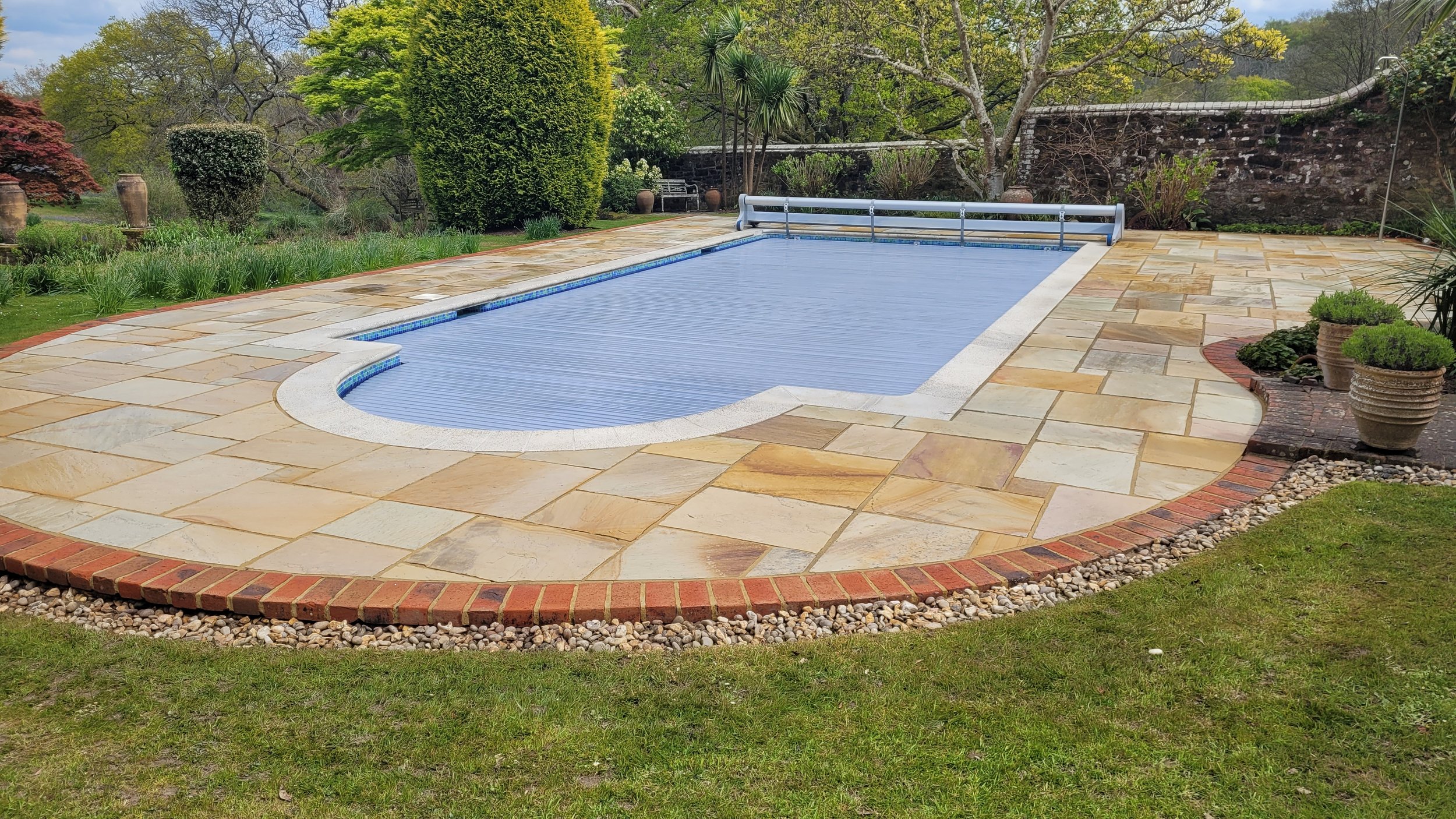 Swimming pool surround cleaning service by The Jet Wash Fella 2