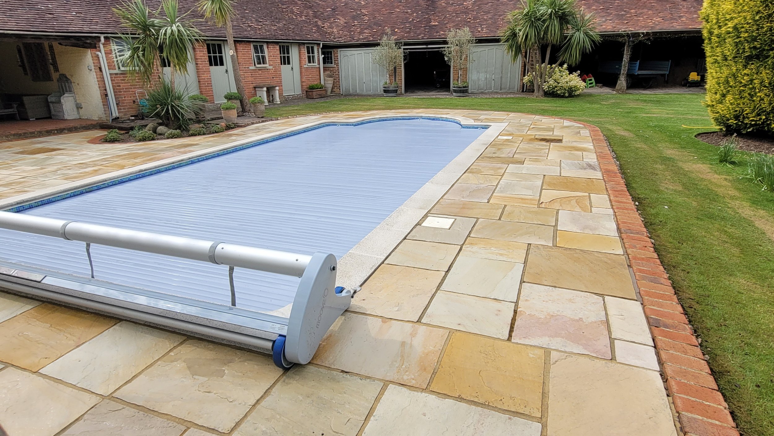 Swimming pool surround cleaning service by The Jet Wash Fella 3