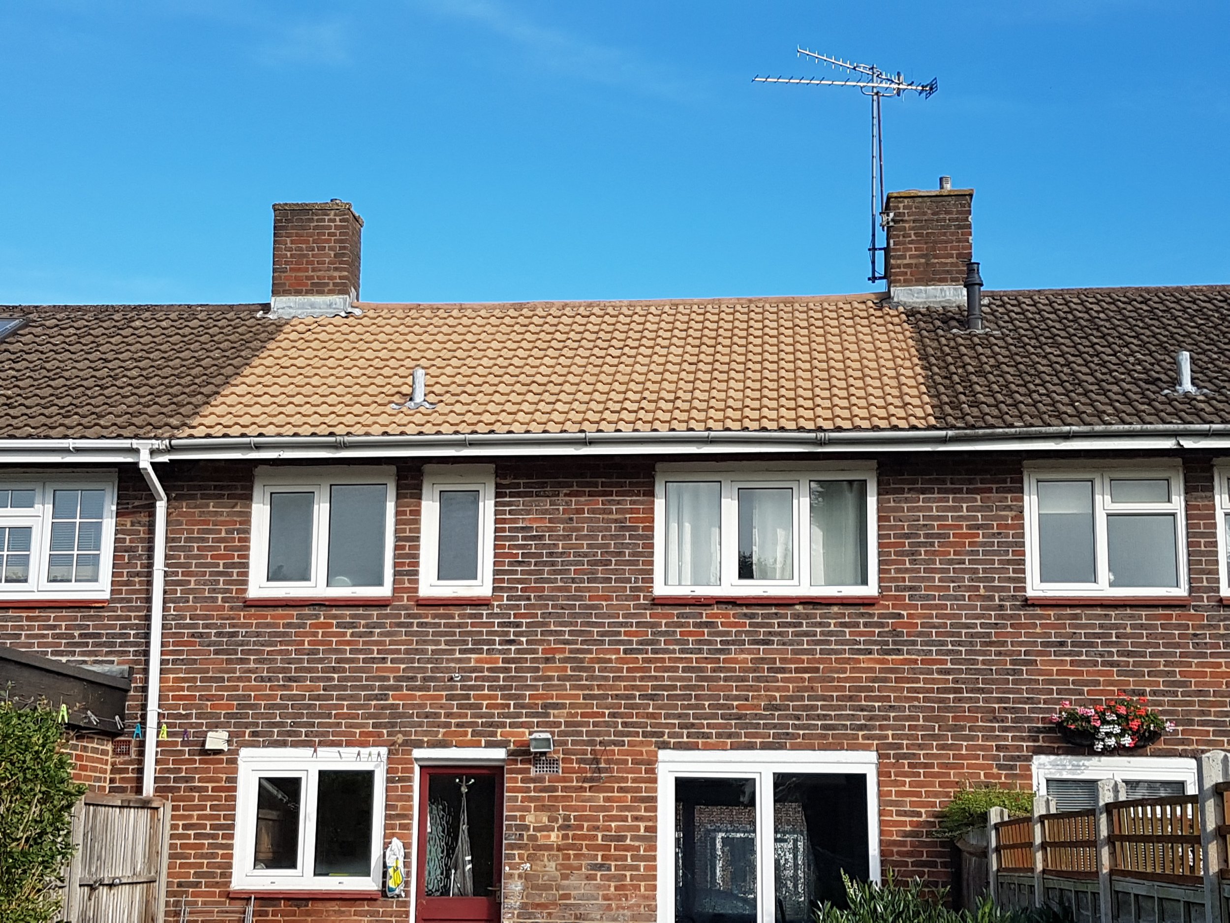 Roof cleaning by The Jet Wash Fella 2