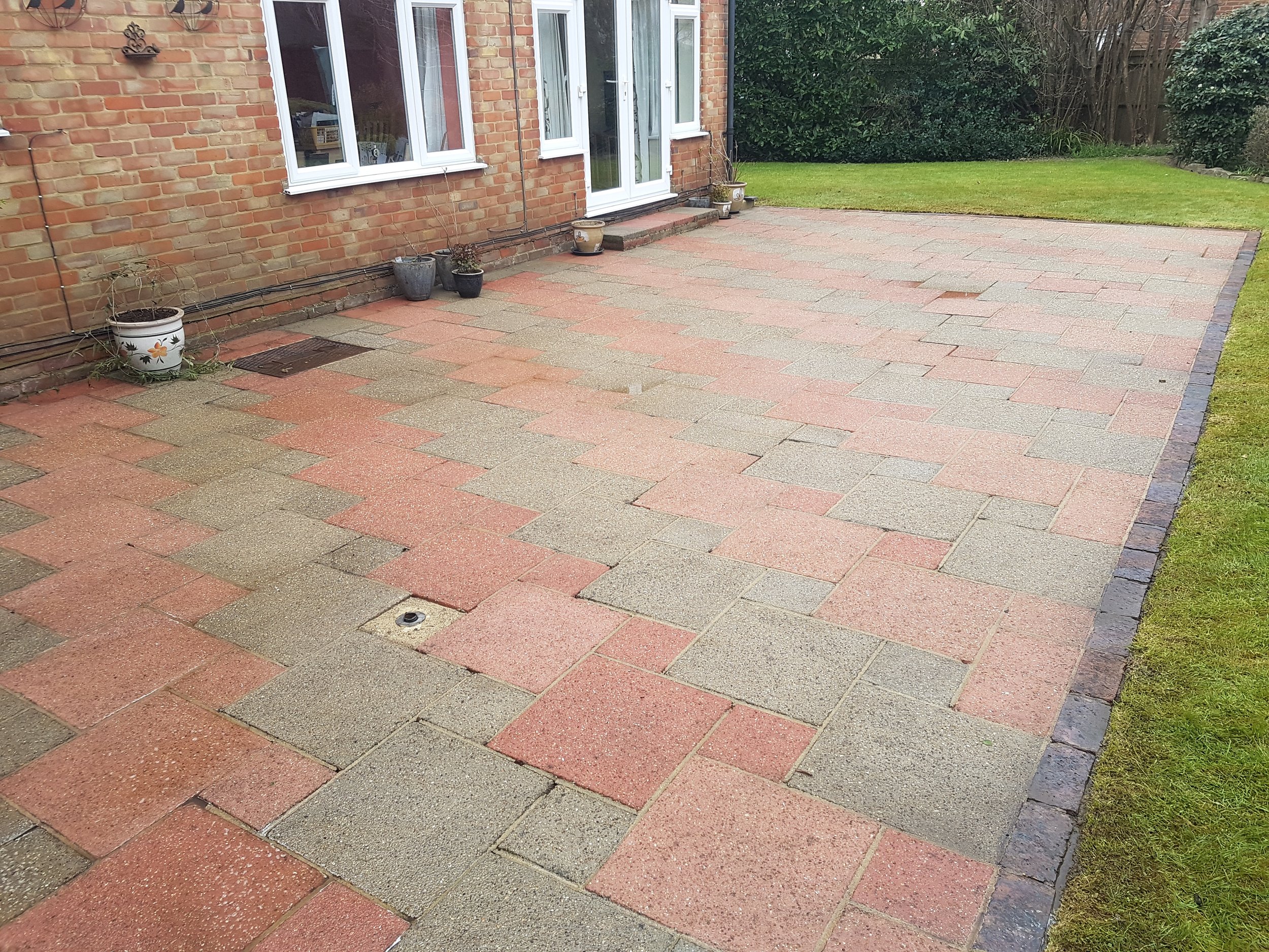 Pressure washing patios and repointing when the sand and cement come out of the gaps, The Jet Wash Fella Patio CLeaning