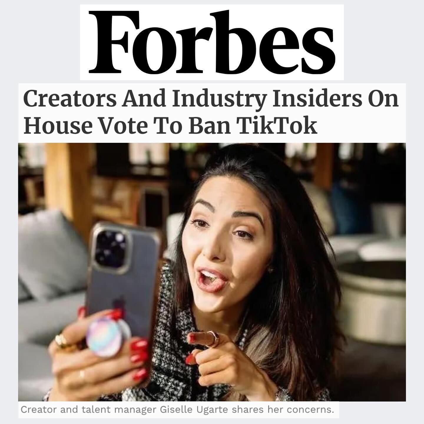 What is happening?? Quite the &ldquo;pinch me&rdquo; moment to wake up and see my face and voice attached to a @forbes article &mdash; and commenting on @tiktok, of all things, without which I probably wouldn&rsquo;t have had the confidence to leap i