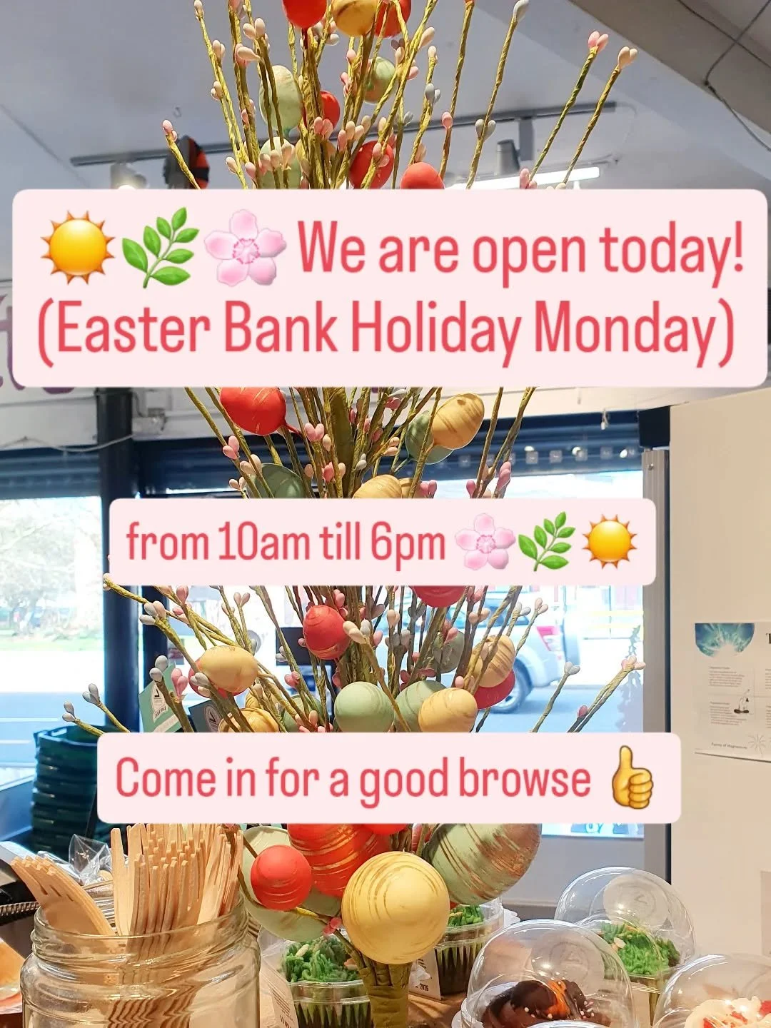 💜🥕 We're open our usual hours today (Bank Holiday Monday) from 10am till 6pm!

Our shelves are full of lovely vegan edibles so come down any time for an explore and see what we've got 🙂💜🥕