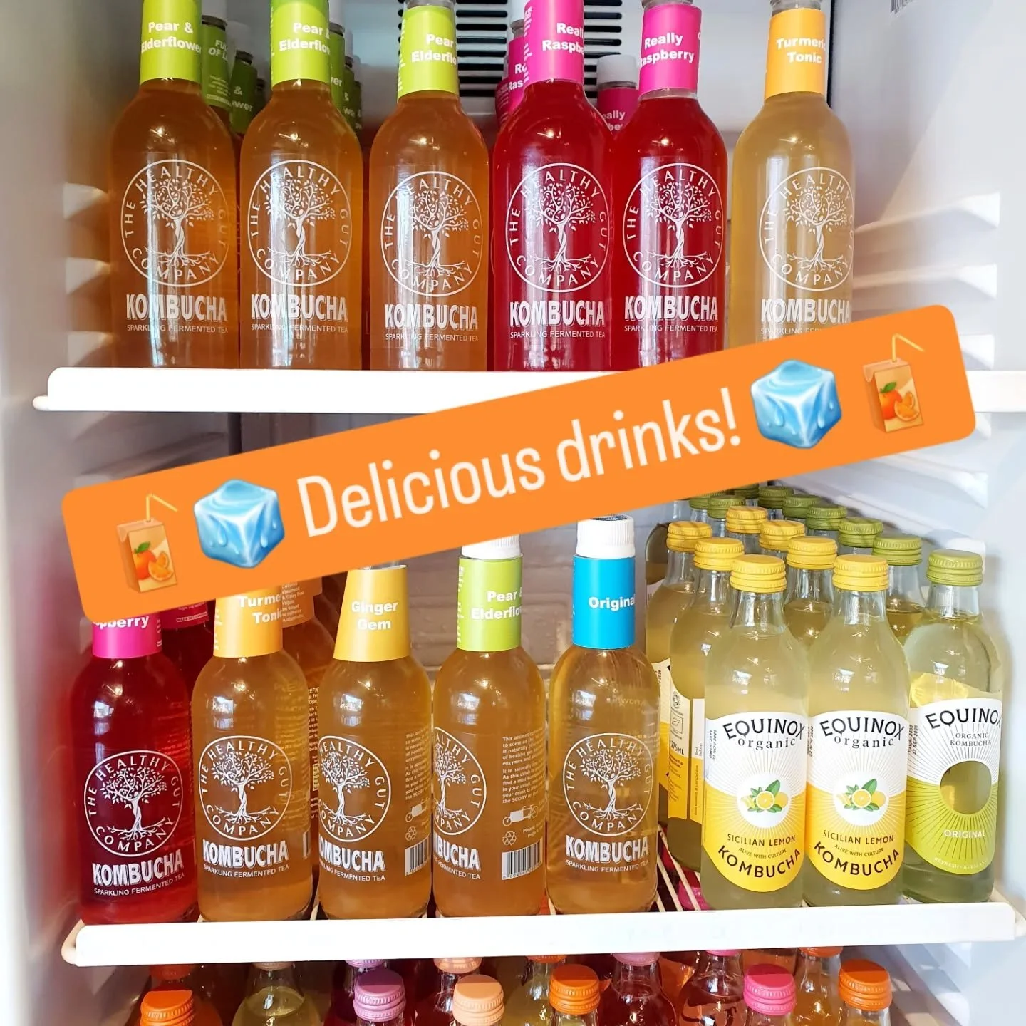 Wednesday is our big delivery day and our Drinks Fridges are now full to the brim!

It's the perfect warm day for sitting outside, so come and grab something - they're all cool, crisp, and seriously refreshing 🧊🥤

We have loads of kombucha, fruit j