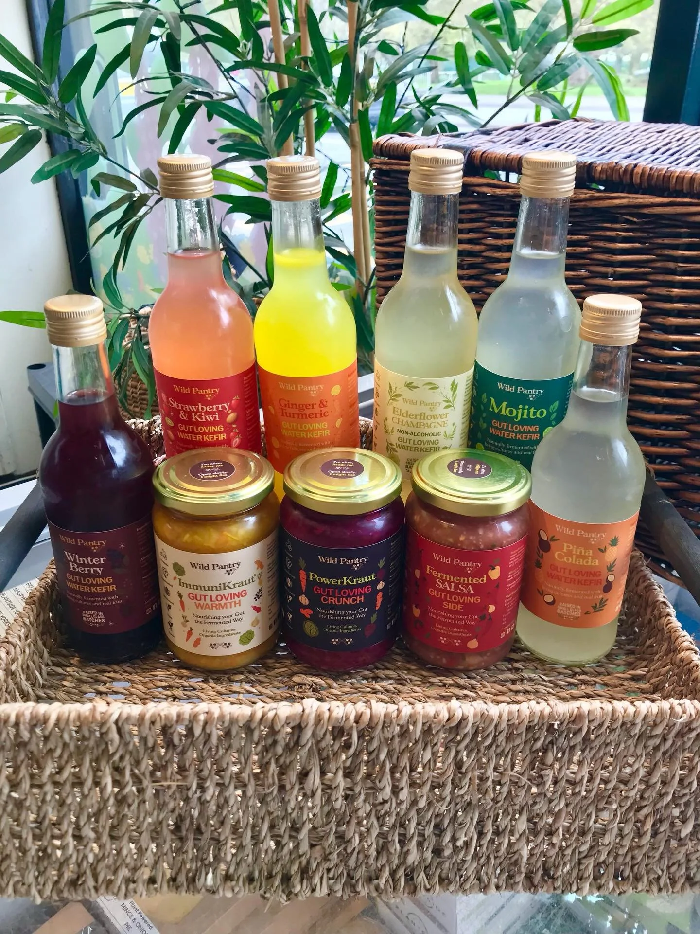 Our shelves are fully stocked with local brand @wildpantryuk with gut-loving water kefir in six different flavours and delicious salsa and kraut!