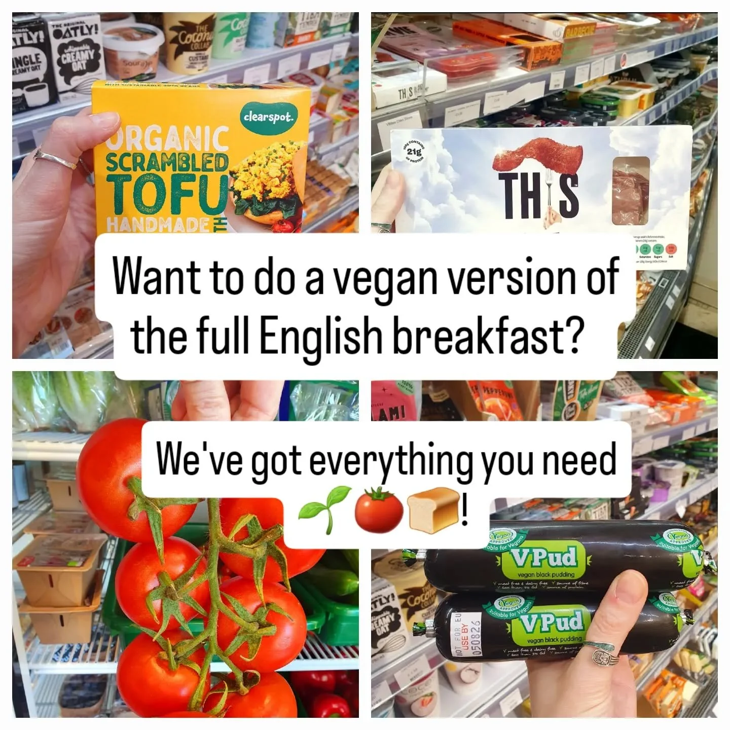 💜🥕 Fancy making a full English breakfast, but want to make it vegan? We've got you sorted!

We&rsquo;ve got all the ingredients here - perfect for building your own hearty vegan breakfast at home! 💜🥕
