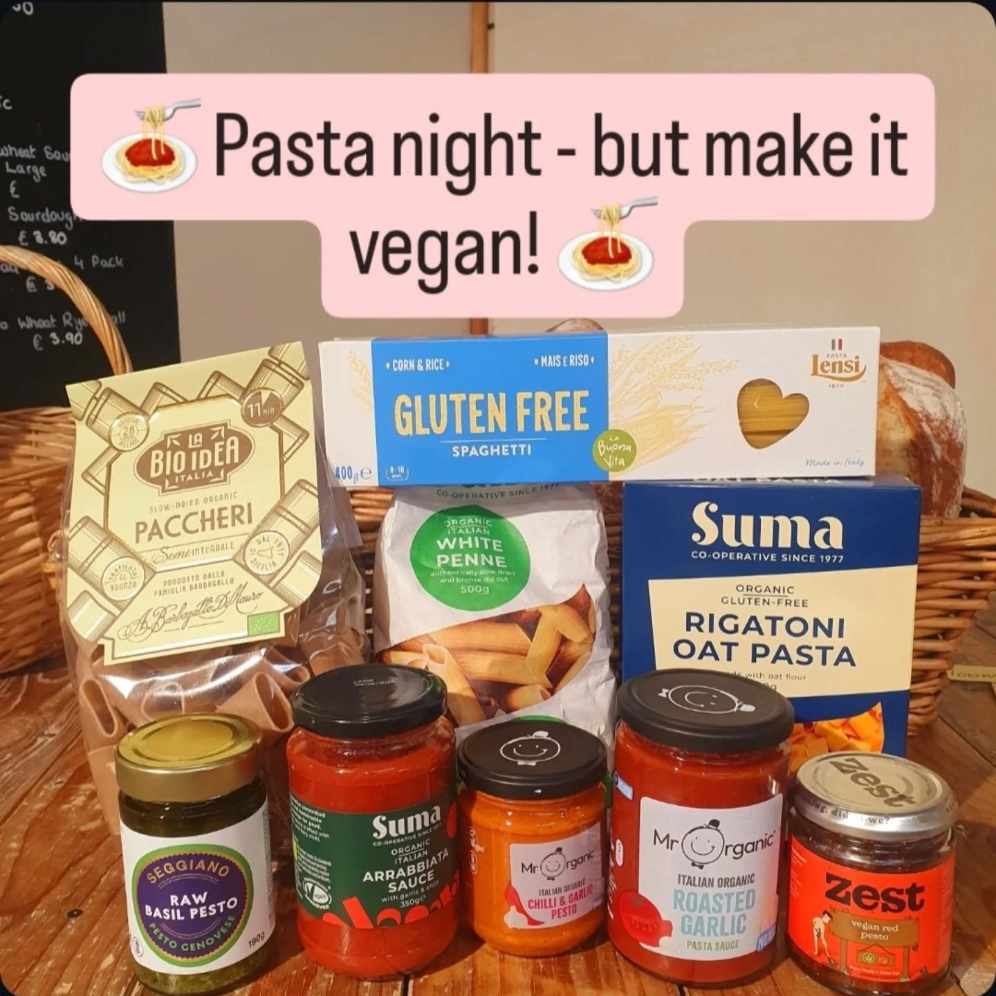 🍝🌿🧀🍅 Pasta night! 🍅🧀🌿🍝

From spaghetti and pasta sauces to vegan pesto and grated vegan cheese - we&rsquo;ve got everything you need on our shelves for the ultimate plant-based comfort meal - including plenty of gluten free pasta options!

Wh
