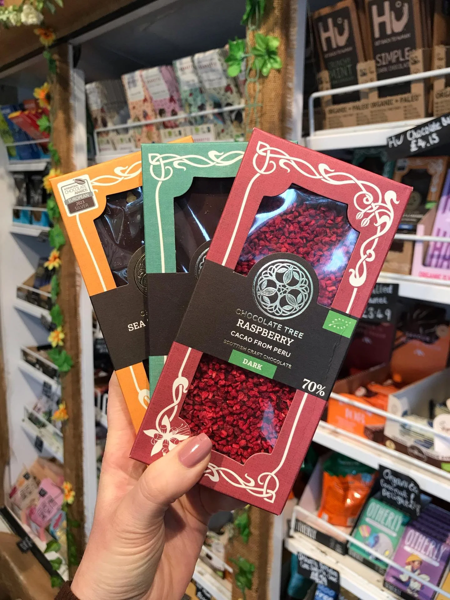 A growing customer favourite with three flavours to choose from. Sea Salt &amp; Caramel, Peppermint and Raspberry - @chocolatetreescotland &hellip;delicious!
