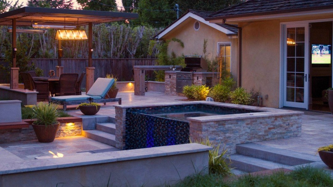 *
Lighting adds another dimension and experience to your outdoor space. 

Up Lights
Down Lights
Wall Lights
Path Lights
In Ground Lights 

How fun are the water feature lights? They change color! 

Summer nights are made for dancing, laughs and outdo