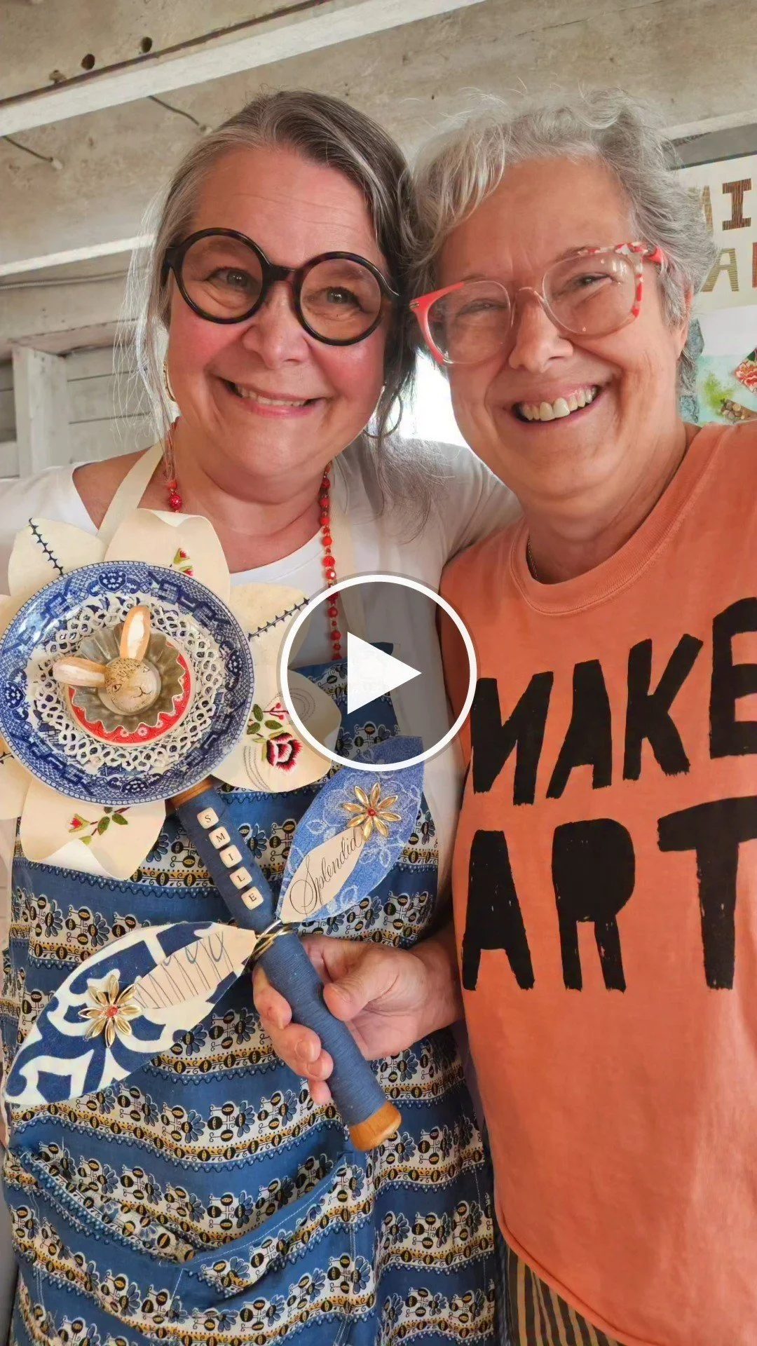 Watch the video on Instagram: highlights from Lori Siebert’s Junk Assemblage retreat at The Smiley Manse in Southern Vermont