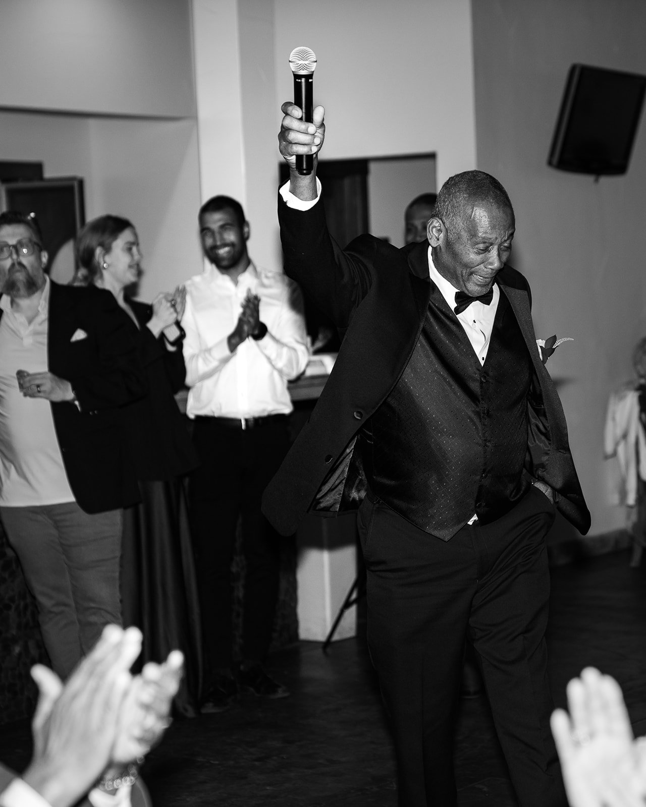 father of the bride giving his speech 