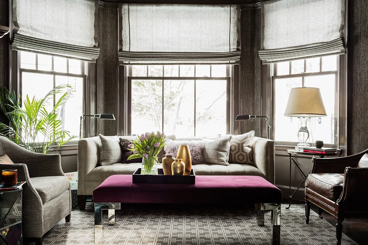 Soft neutrals, rich textures, and a pop of violet💜✨

Photography by @michaeljleephotography