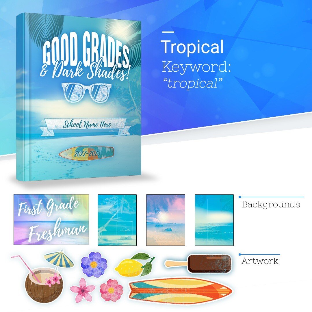 It's almost December and we're headed to the beach, with our Tropical Theme! 

Grab a freezie pop and be transported to a tropical oasis with our newest complete theme, available now in Creator Studio!