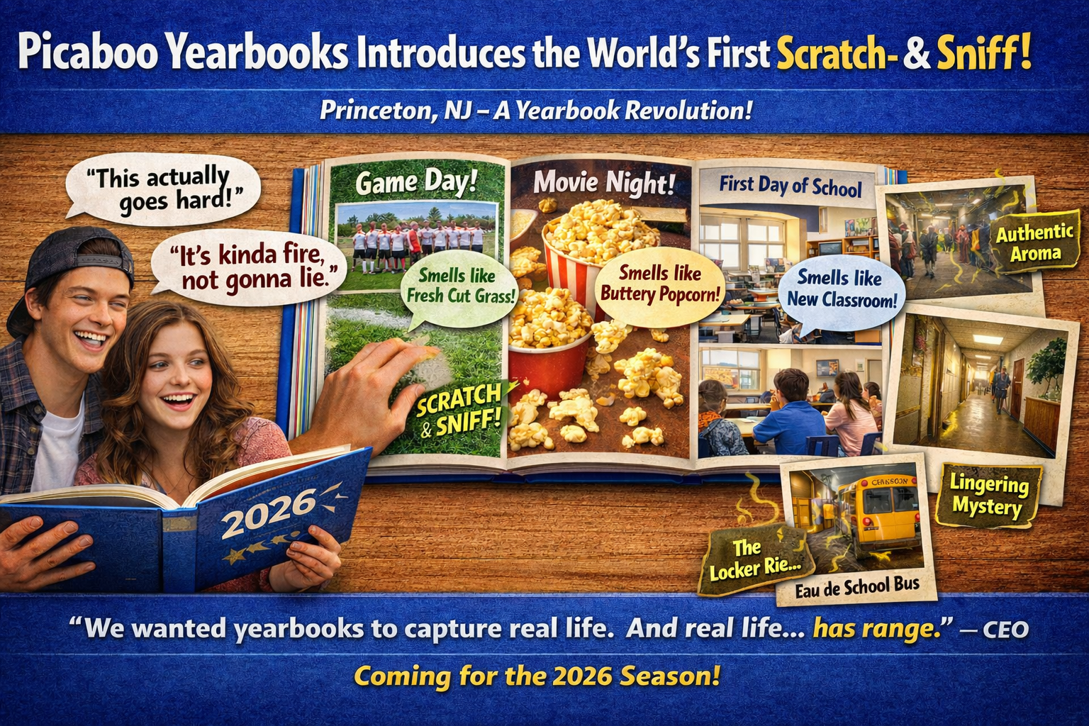 Picaboo Yearbooks Introduces the World’s First Scratch-and-Sniff Yearbooks
