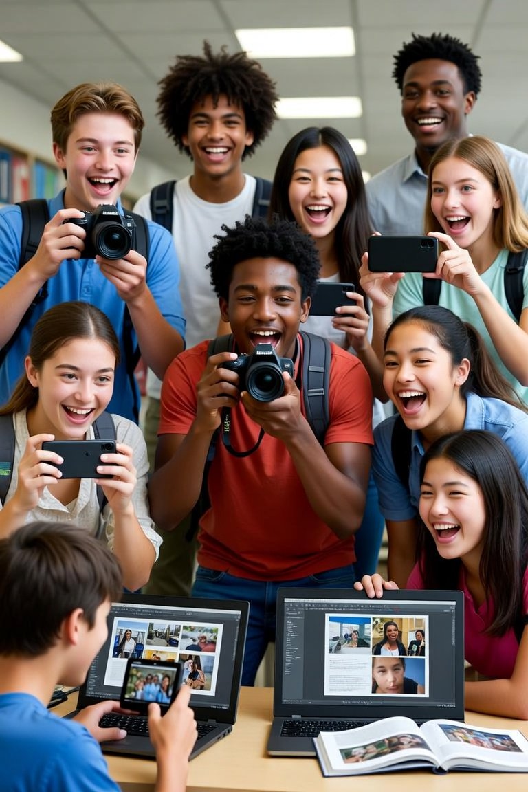 POV: You Just Became the Face of Your Yearbook Team