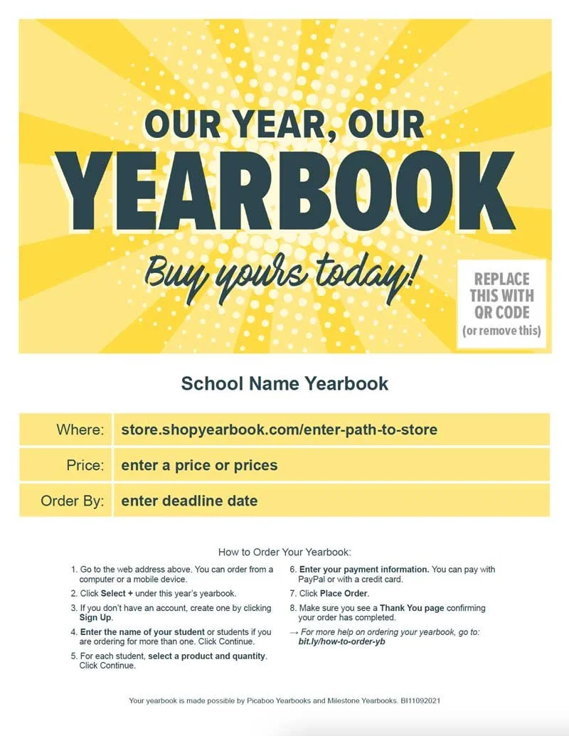 Customizable Yearbook Flyers Boost Sales with Engaging Templates