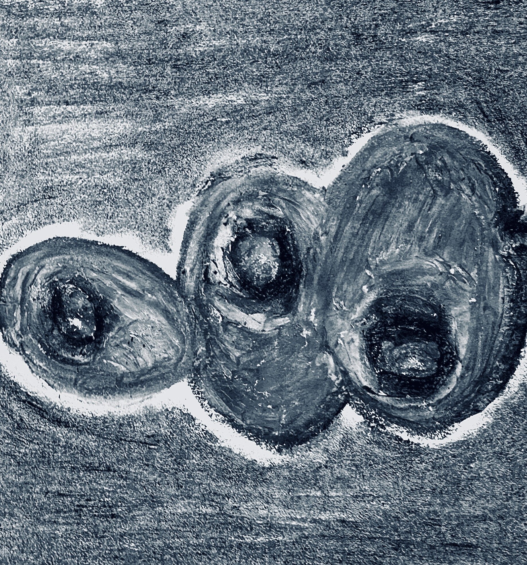 "Tidal Grove Harvest"
Oil pastel on paper