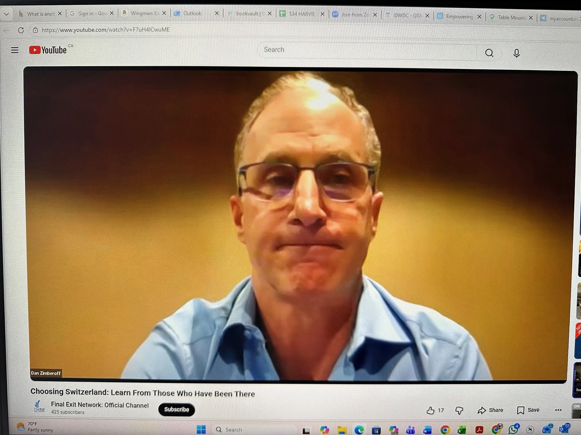 Final Exit Network’s 3/25/26 Webinar on the Switzerland end-of-life option