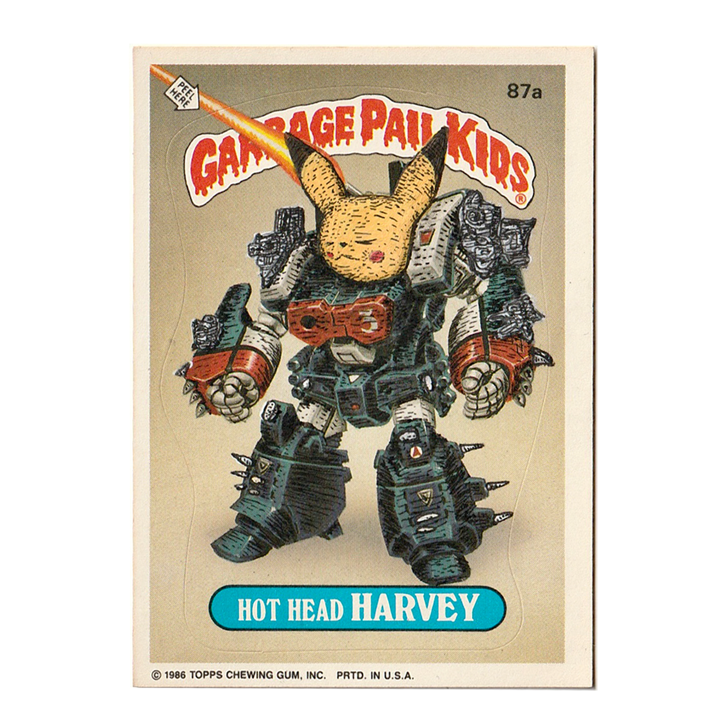 "HOT HEAD PIKA" CARD