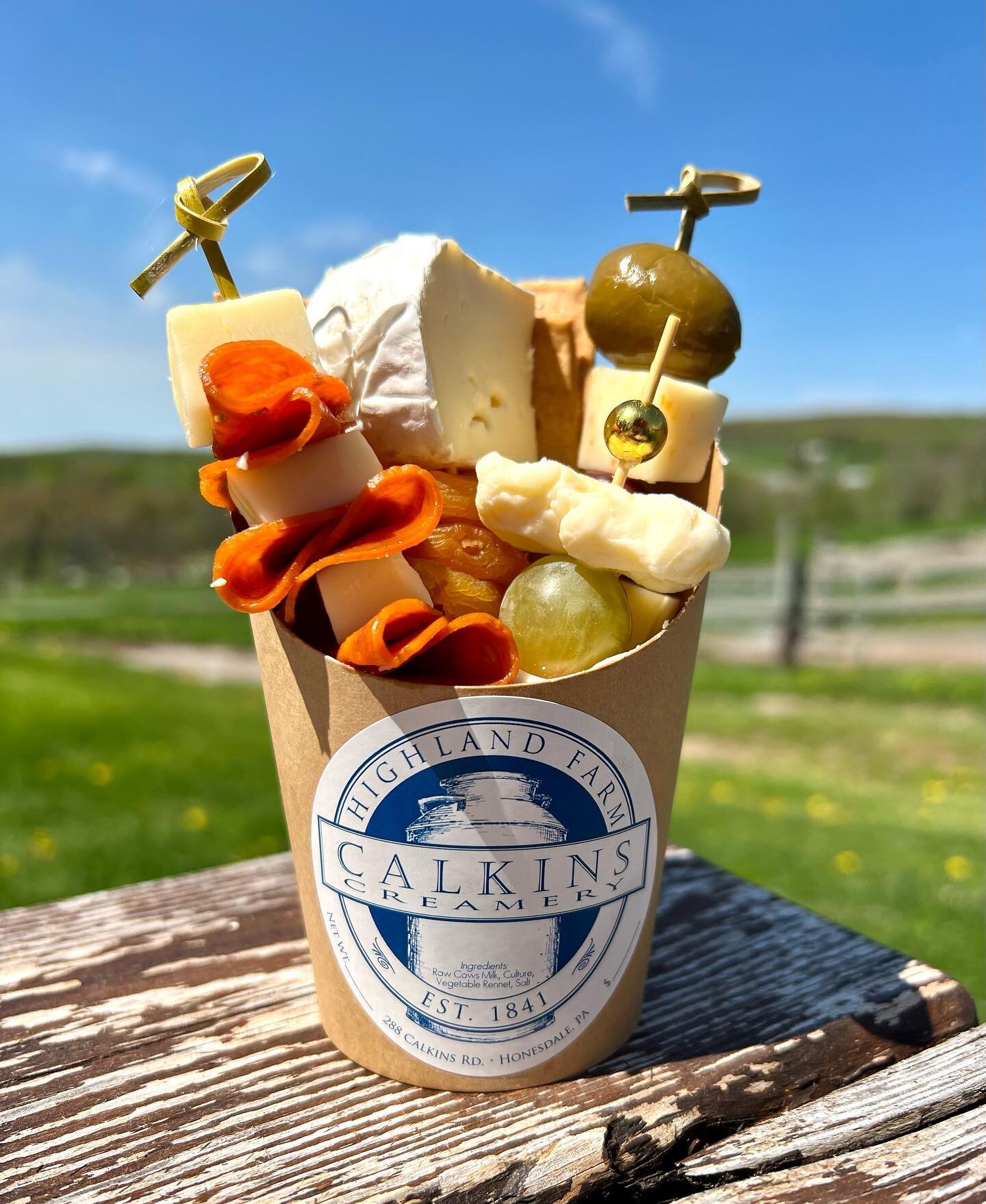 Tomorrow we are starting our trial of prepping some cheese snacks for you to enjoy on your country drive. 

Pictured in order in pairs:
Snack cup -
recommended for one person to snack on or enjoy for lunch. -$14
Shareable box -
A hearty serving made 