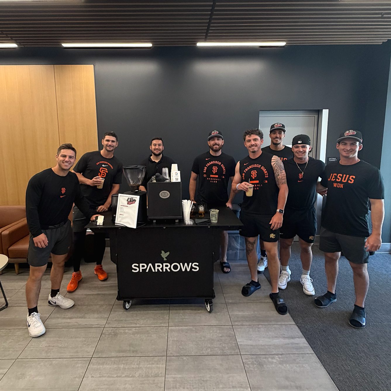 sparrows coffee cart catering serving Sacramento Rivercats baseball team