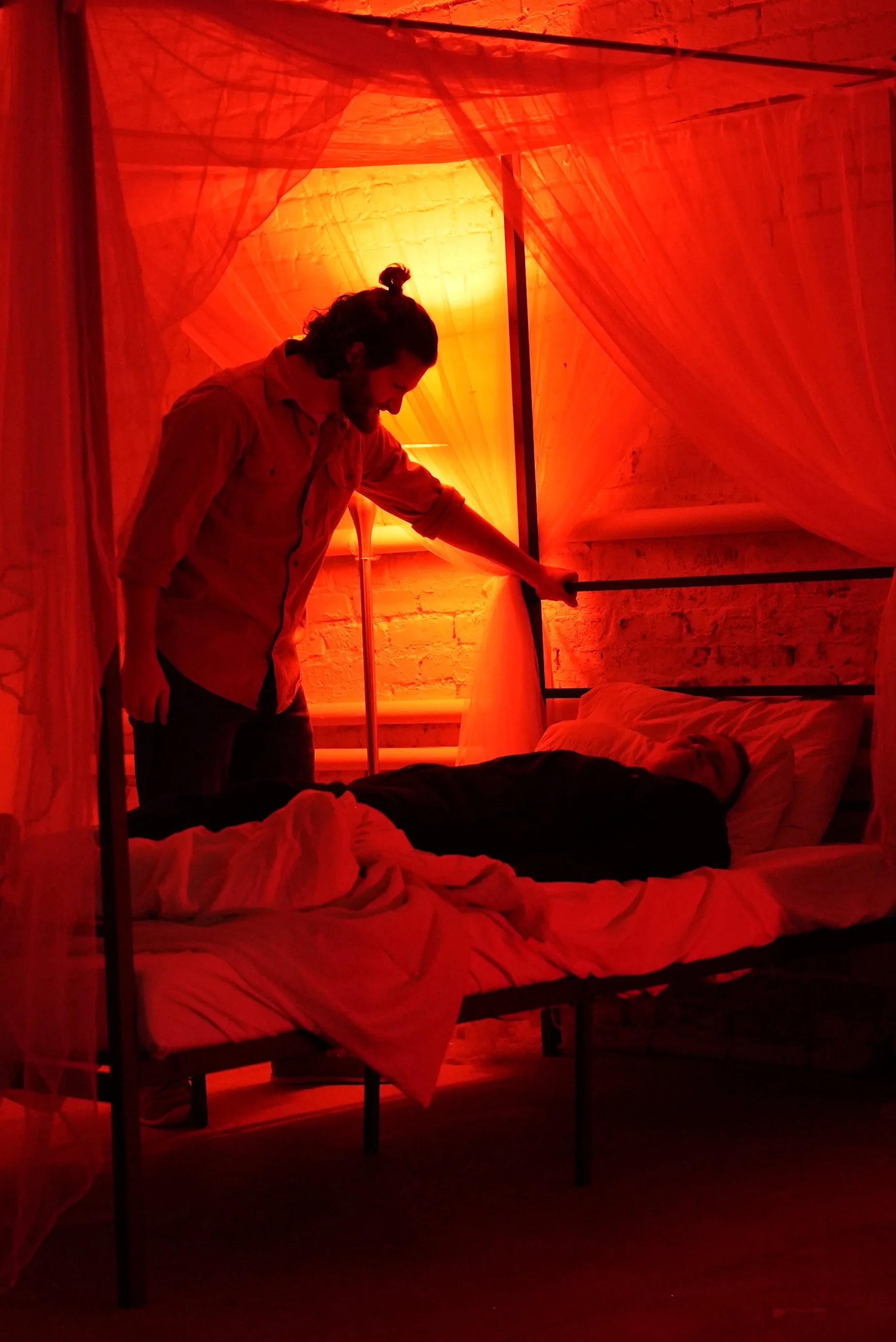 An image of actor PJ Moran in The Woke Tragedy of Richard III: Dyke of Gloucester